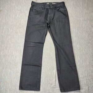 7 For All Mankind Jeans Men's Size 32x32 Dark Gray Wash Standard Straight Fit
